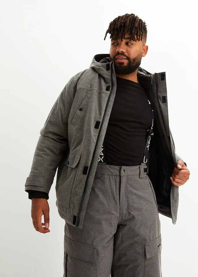 Chaqueta funcional Gris jaspeado