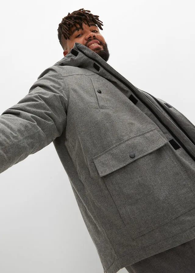 Chaqueta funcional Gris jaspeado