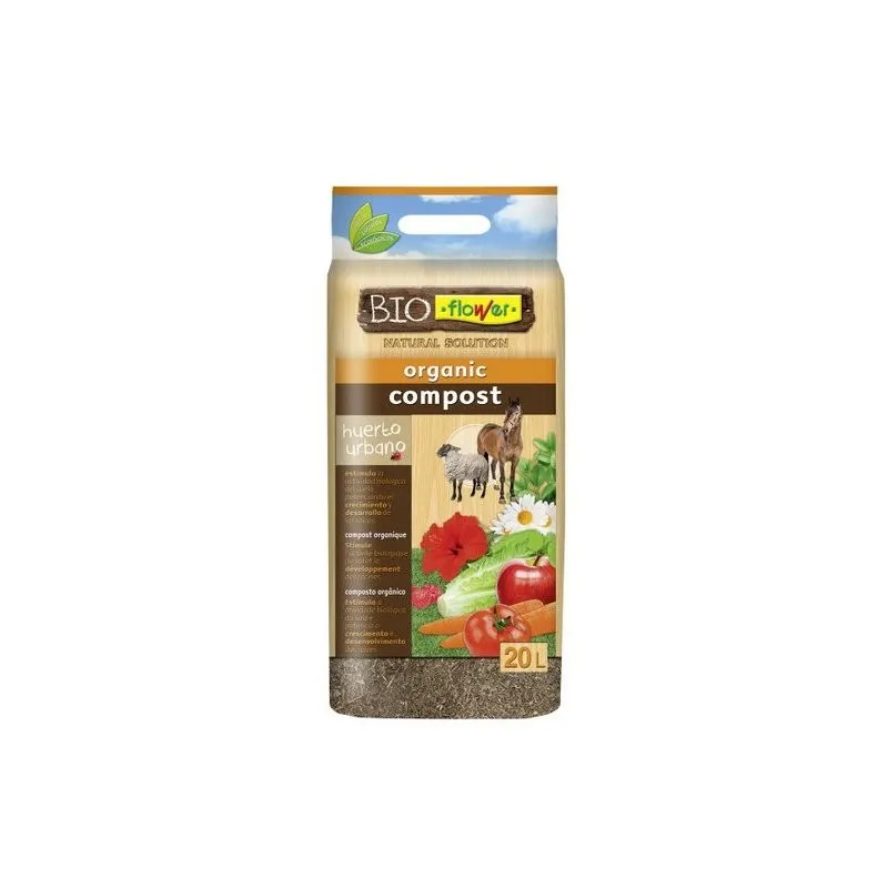 Compost orgánico Bioflower 20 L.
