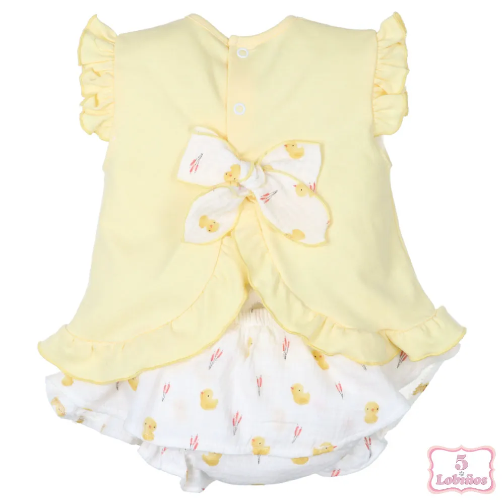 CONJUNTO BEBÉ NIÑA POLLITOS Popys