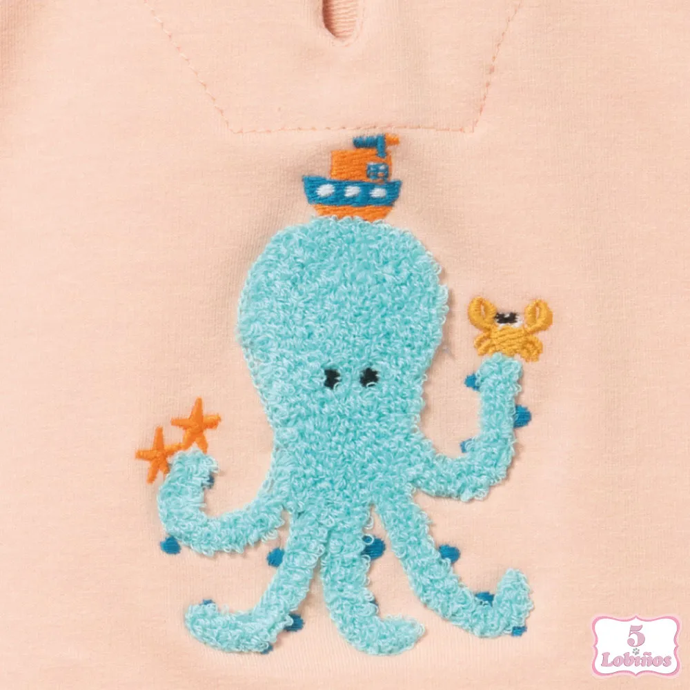 CONJUNTO BEBÉ NIÑA PULPO Coco Acqua