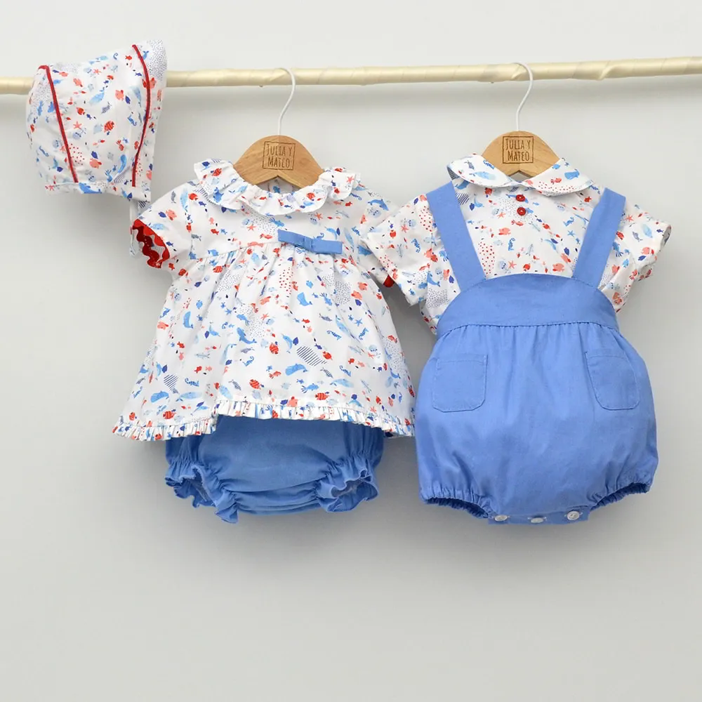 Conjunto Nio Florida con camisa y pantalón con cinturón