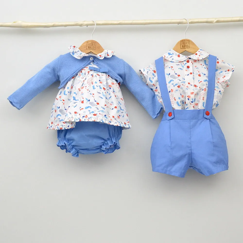 Conjunto Nio Florida con camisa y pantalón con cinturón