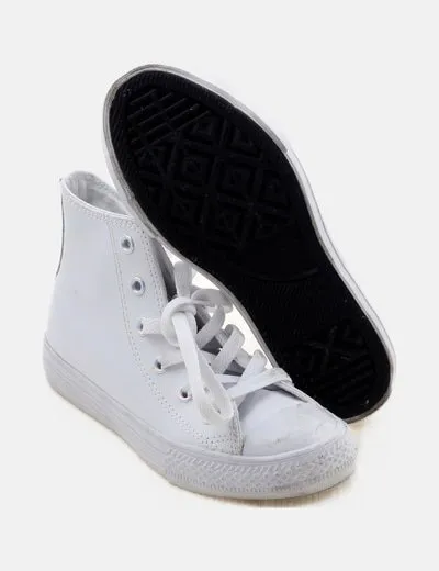 Converse Zapatilla abotinada blanca