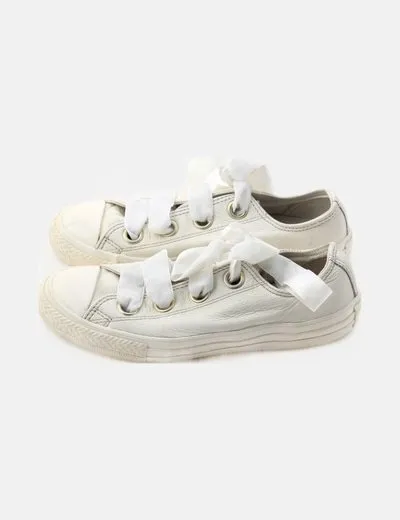 Converse Zapatilla blanca de lazos