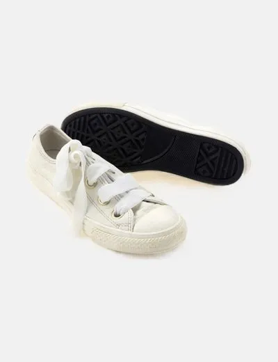 Converse Zapatilla blanca de lazos
