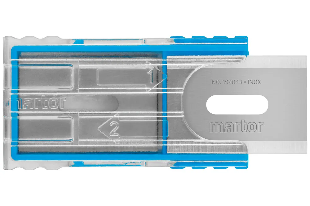 Cuchilla industrial MARTOR n.º 192043, inoxidable, pack 10 uds.