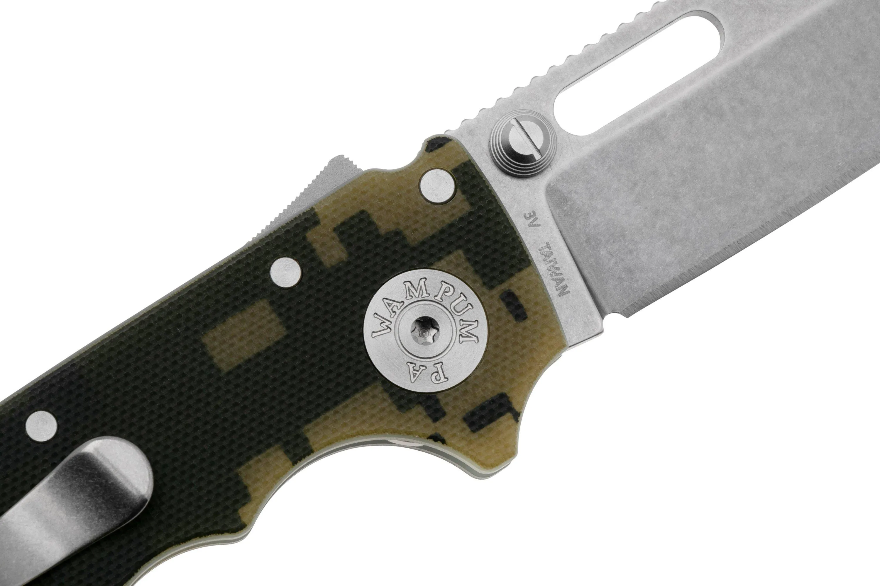 DEMKO KNIVES AD20.5 SHARKLOCK CPM 3V CLIP POINT AD2053VCPDC DIGICAMO G10, NAVAJA