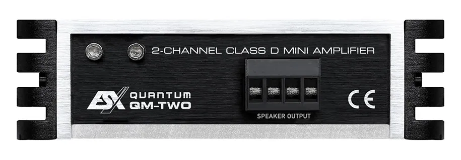 ESX QUANTUM QMTWO MINI AMPLIFICADOR DE COCHE DE 2 CANALES 2X120 WRMS / 2 OHMS