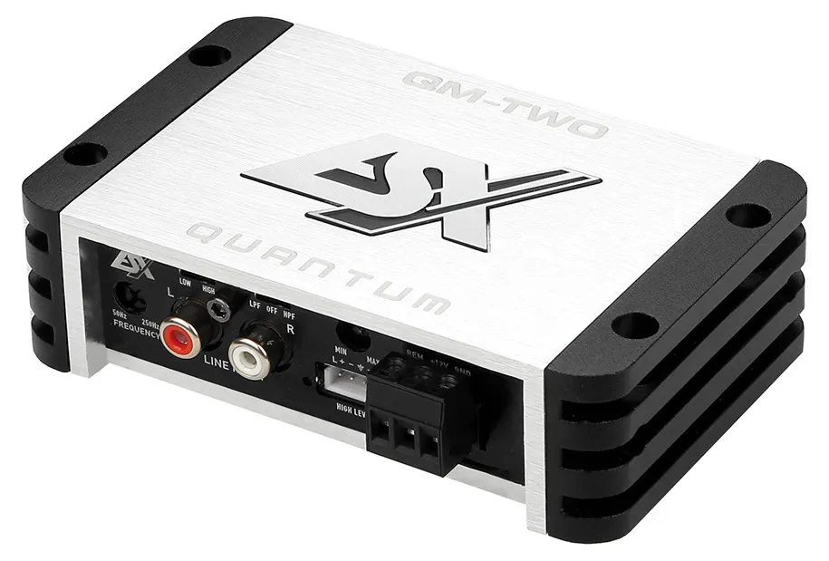 ESX QUANTUM QMTWO MINI AMPLIFICADOR DE COCHE DE 2 CANALES 2X120 WRMS / 2 OHMS