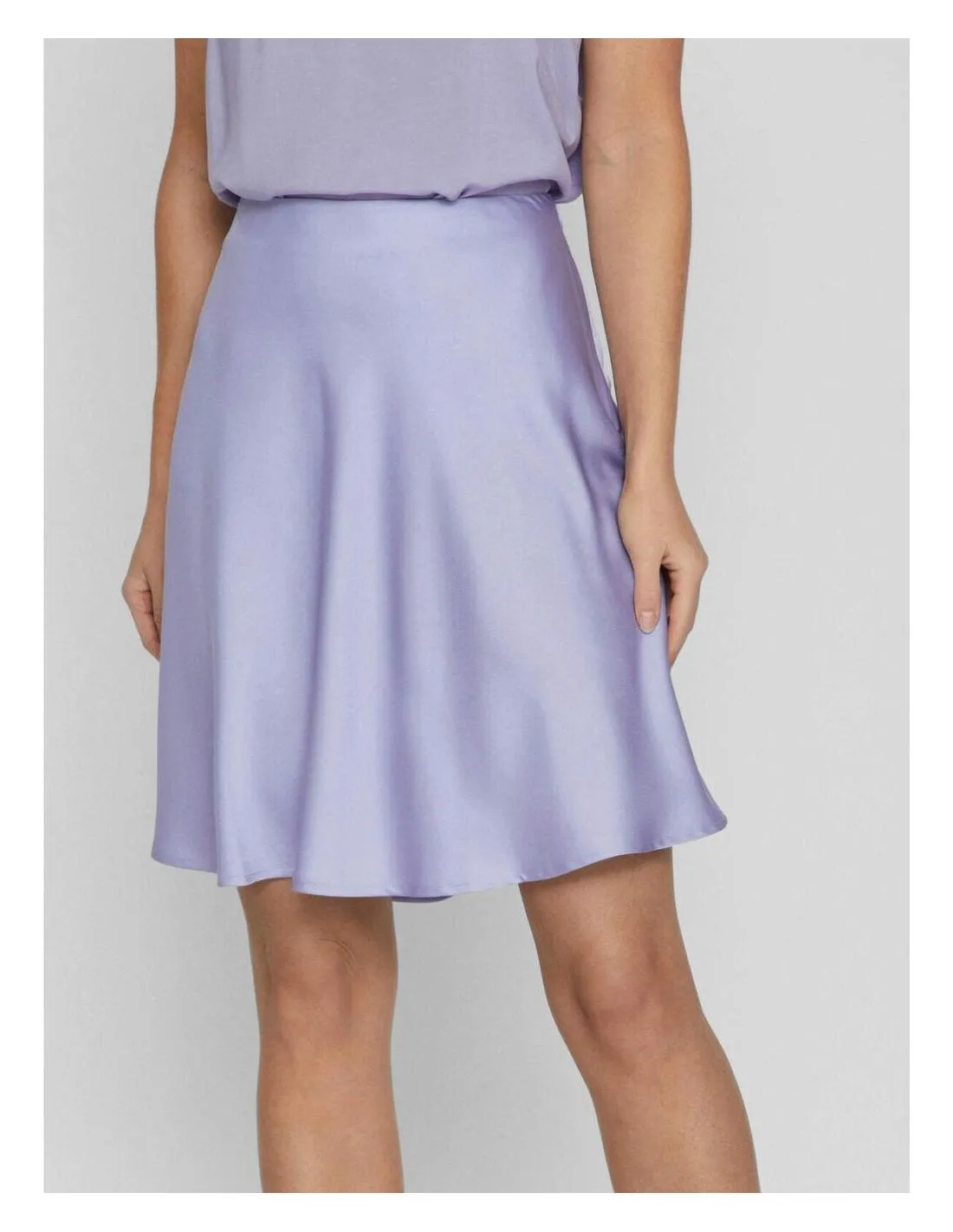 FALDA CORTA CON VUELO LILA VILA CLOTHES ELLETE