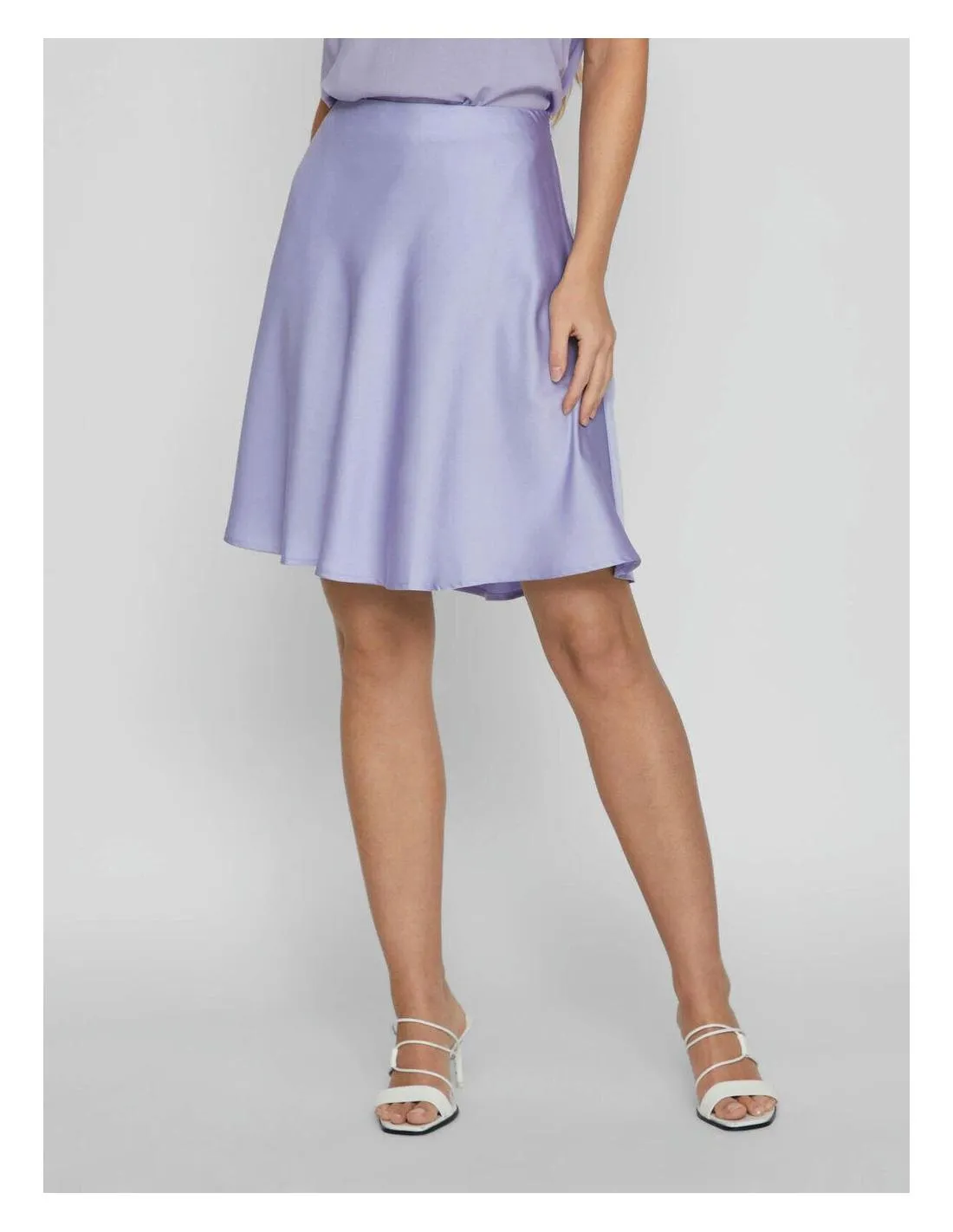 FALDA CORTA CON VUELO LILA VILA CLOTHES ELLETE