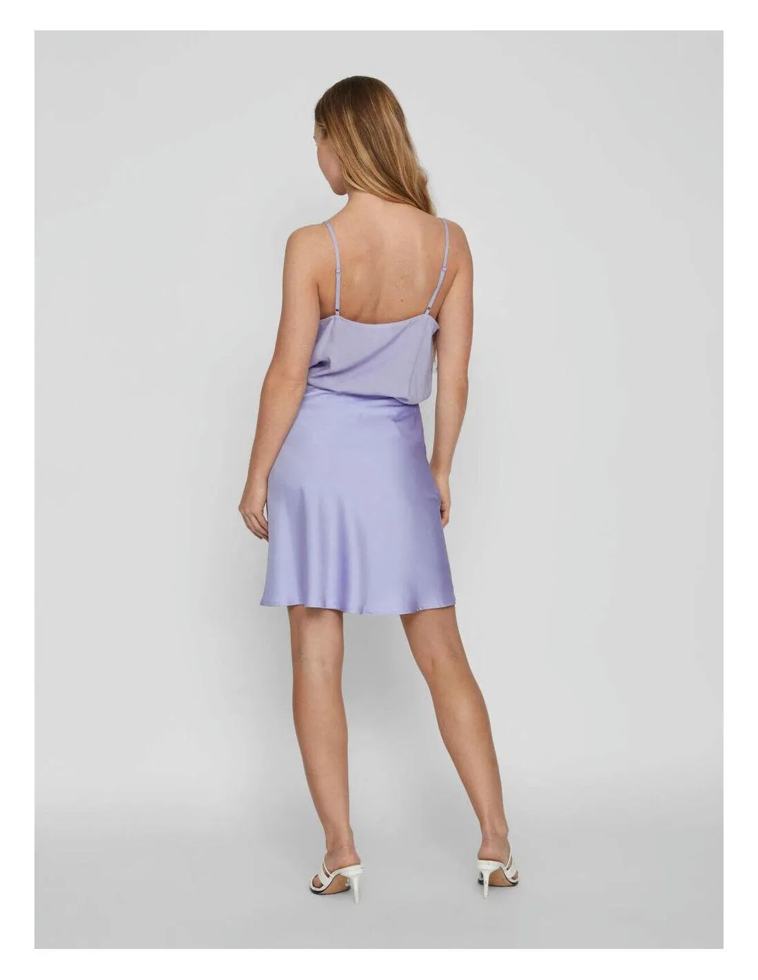 FALDA CORTA CON VUELO LILA VILA CLOTHES ELLETE