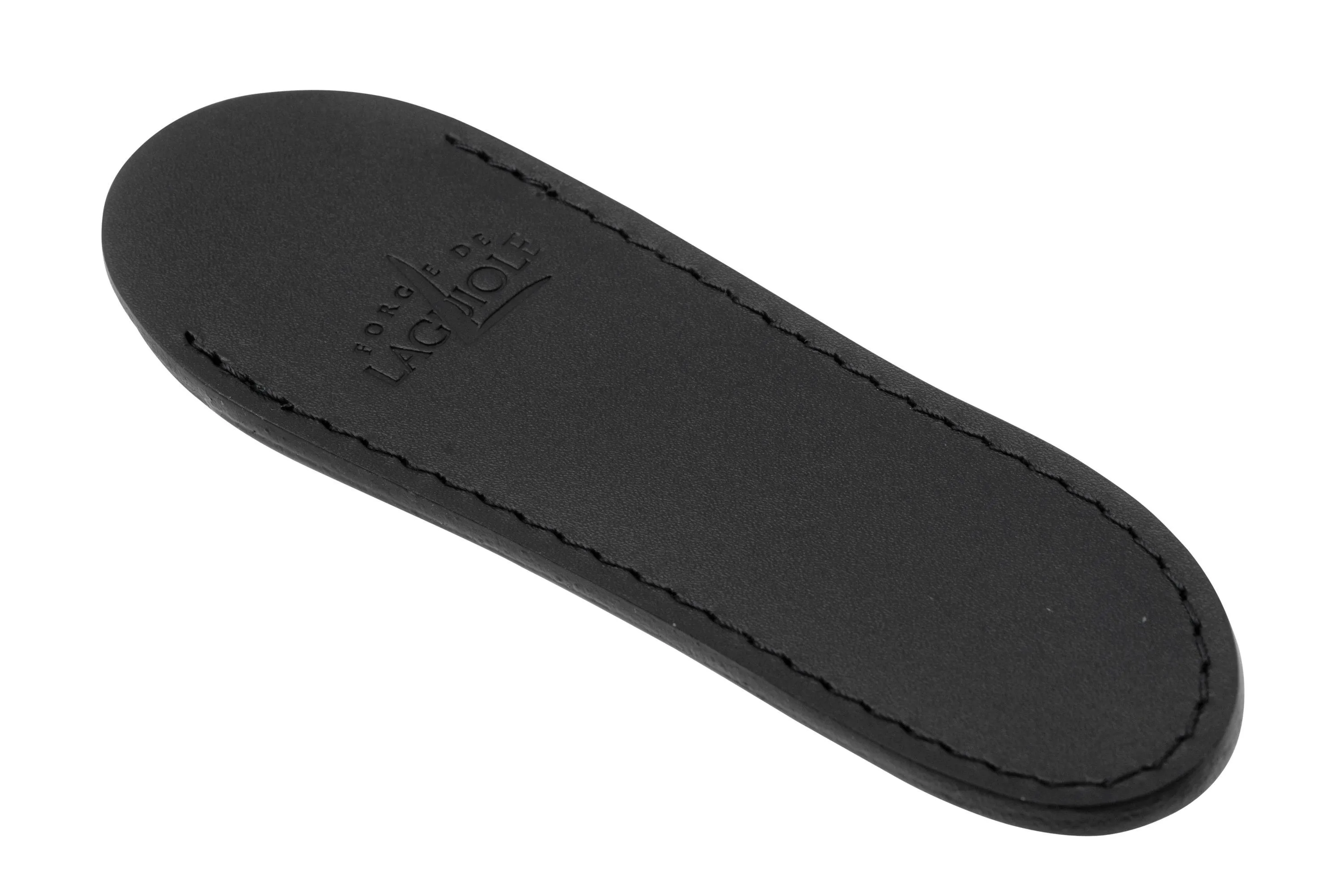 Forge de Laguiole LAF1N Black, funda de cuero para navajas de 9 cm