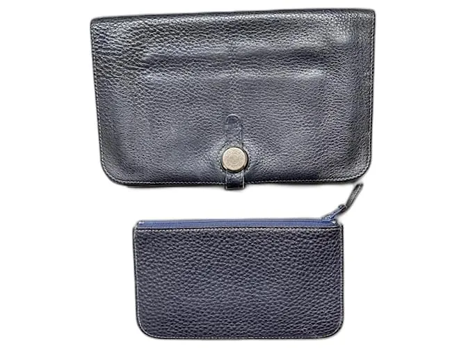 Hermès carteras Azul oscuro 