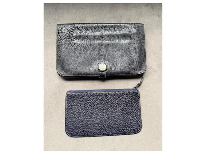 Hermès carteras Azul oscuro 