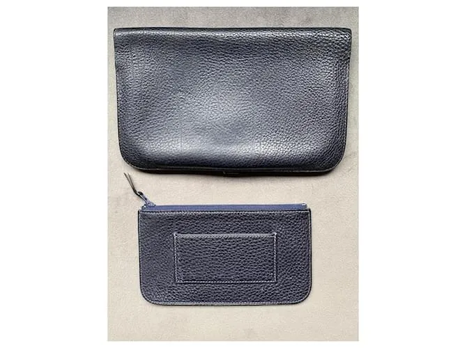 Hermès carteras Azul oscuro 