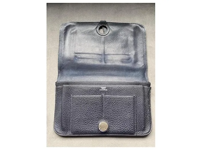 Hermès carteras Azul oscuro 