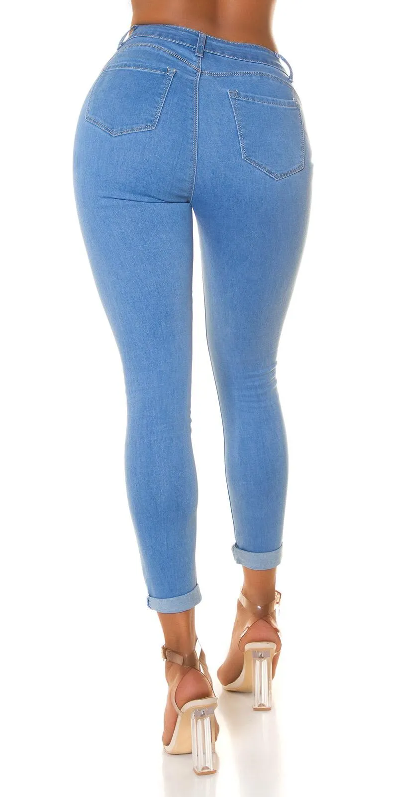 JEANS AZUL PUSHUP DE CINTURA ALTA 
