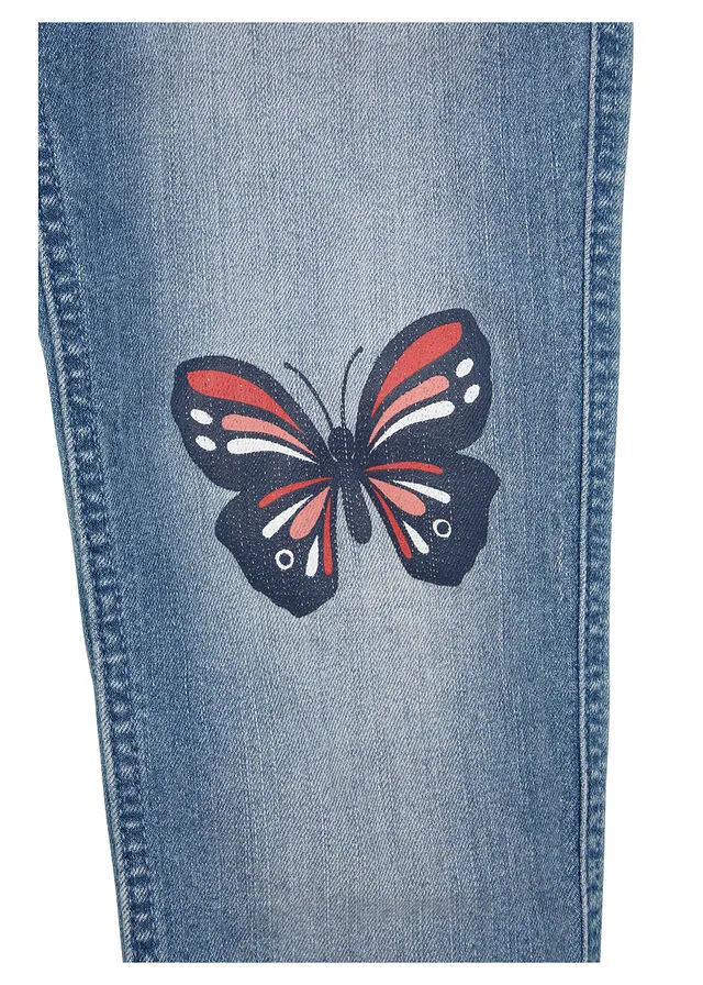 Jeggings para niñas azul blanqueado