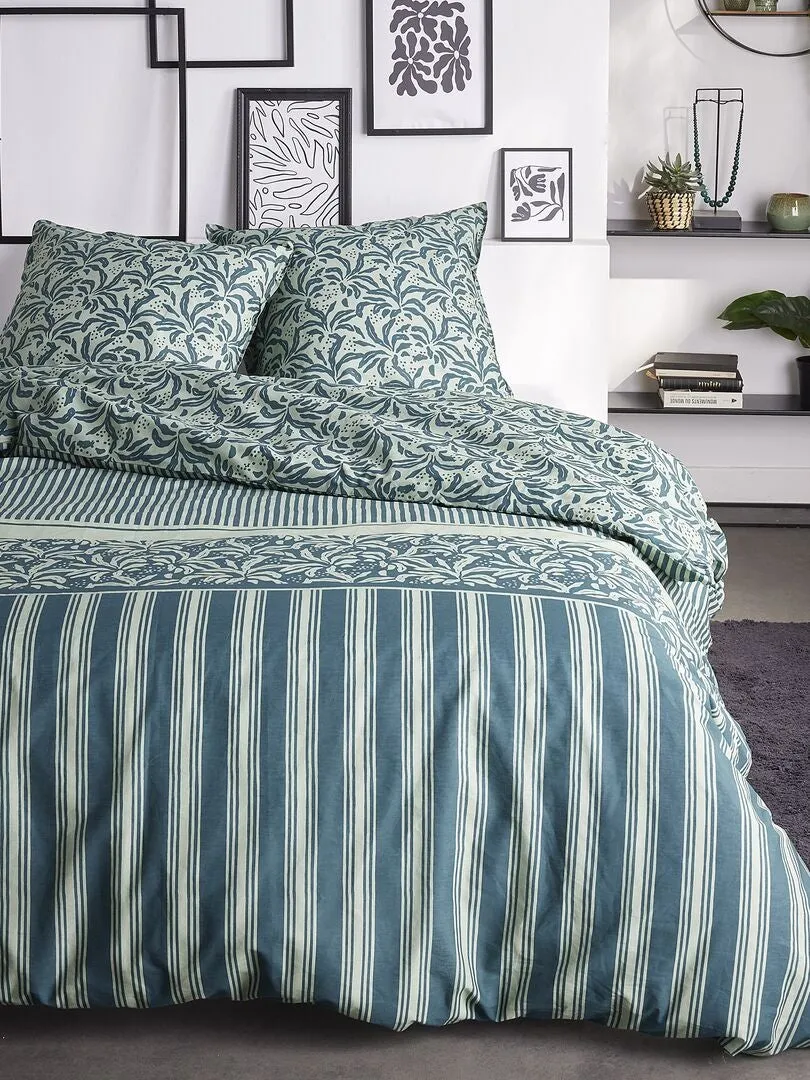 JUEGO DE CAMA  DOBLE  AZUL