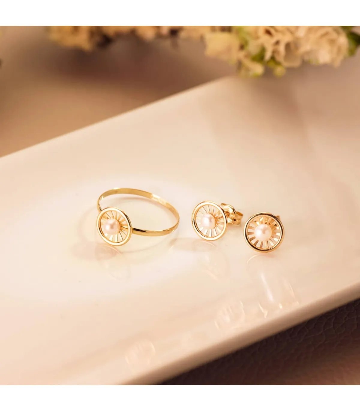 Juego de Comunión Oro Amarillo 18K Chloe Orla