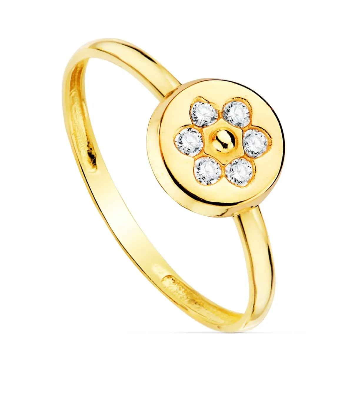 Juego de Comunión Oro Amarillo 18K Círculo