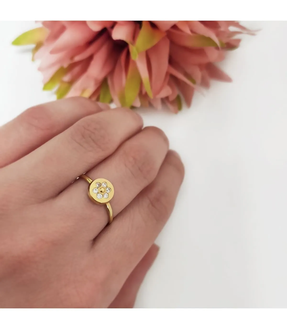 Juego de Comunión Oro Amarillo 18K Círculo