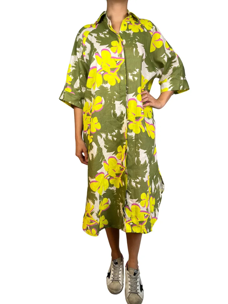 JUSTA PETRA Vestido Hawaii Lima Lino
