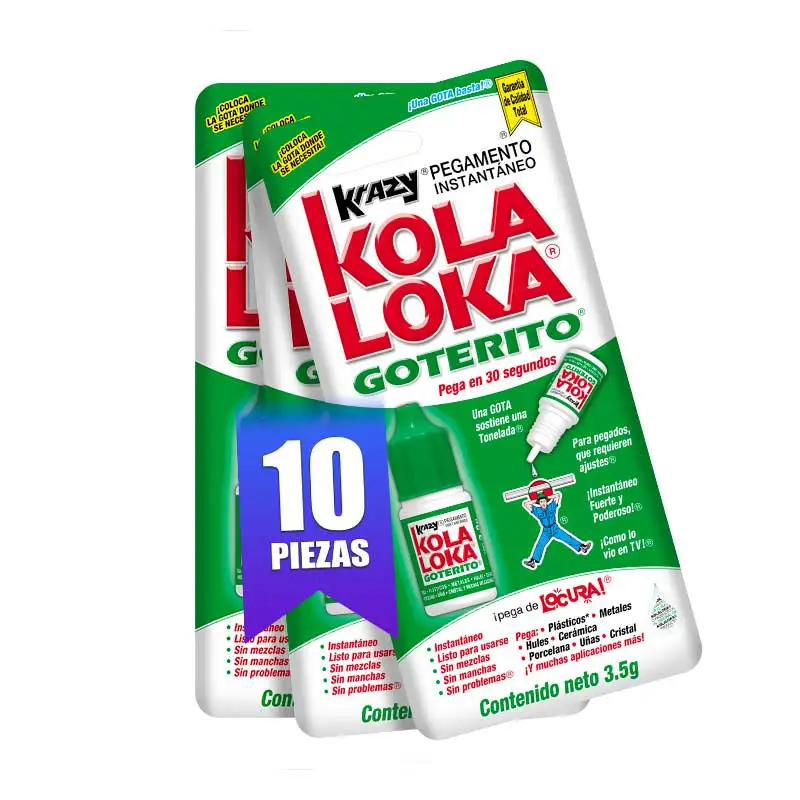Kolaloka Pegamento Instantaneo GOTERITO 3.5G 10PZS