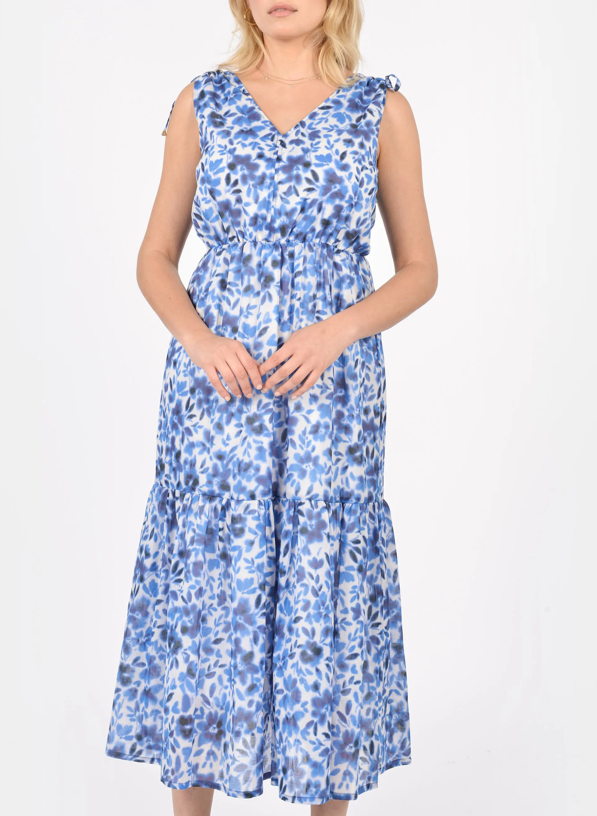 KOOKAI JOY  VESTIDO ESTAMPADO CON SMOCK DE ALGODóN EN MULTICOLOR