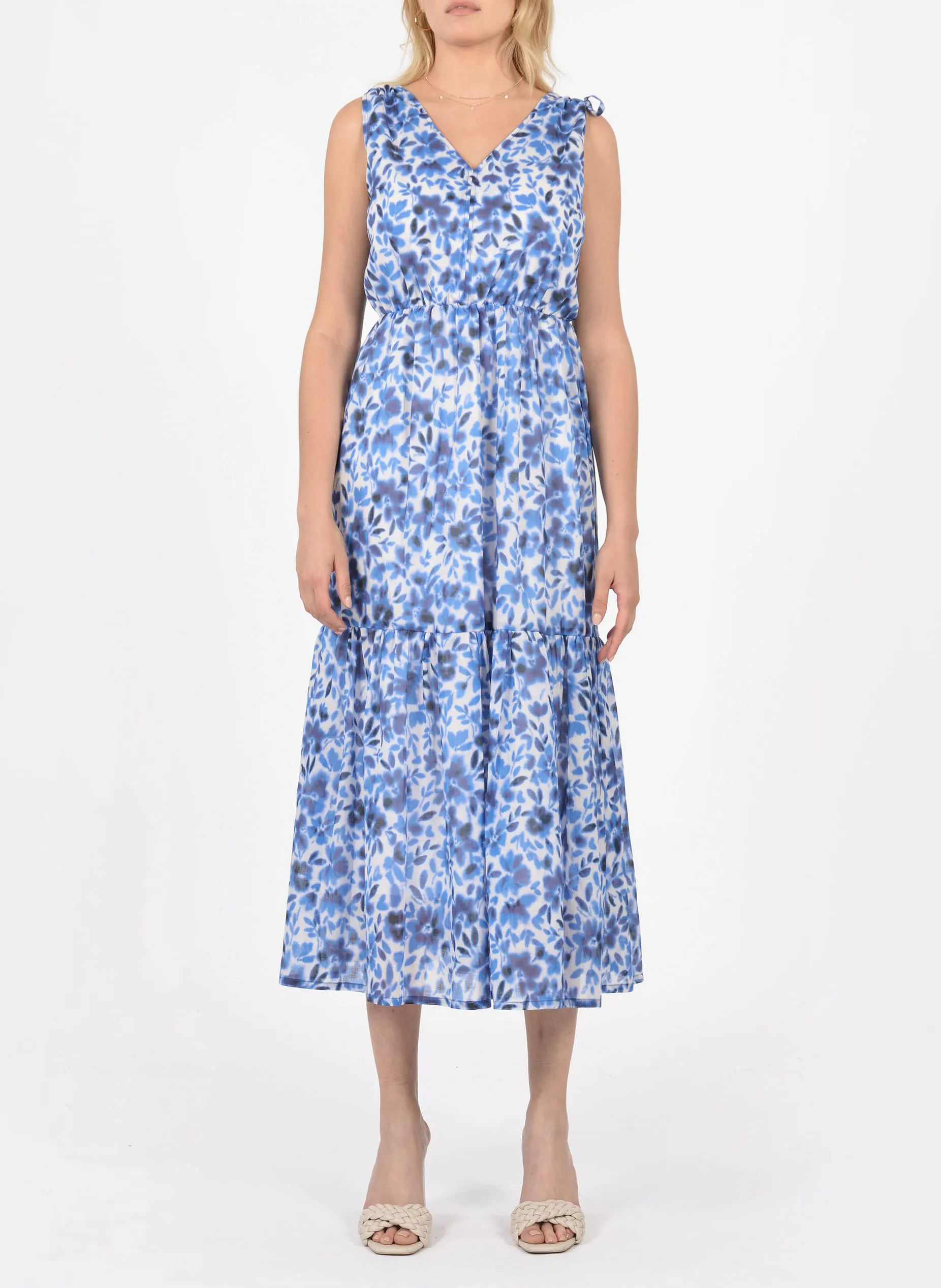 KOOKAI JOY  VESTIDO ESTAMPADO CON SMOCK DE ALGODóN EN MULTICOLOR