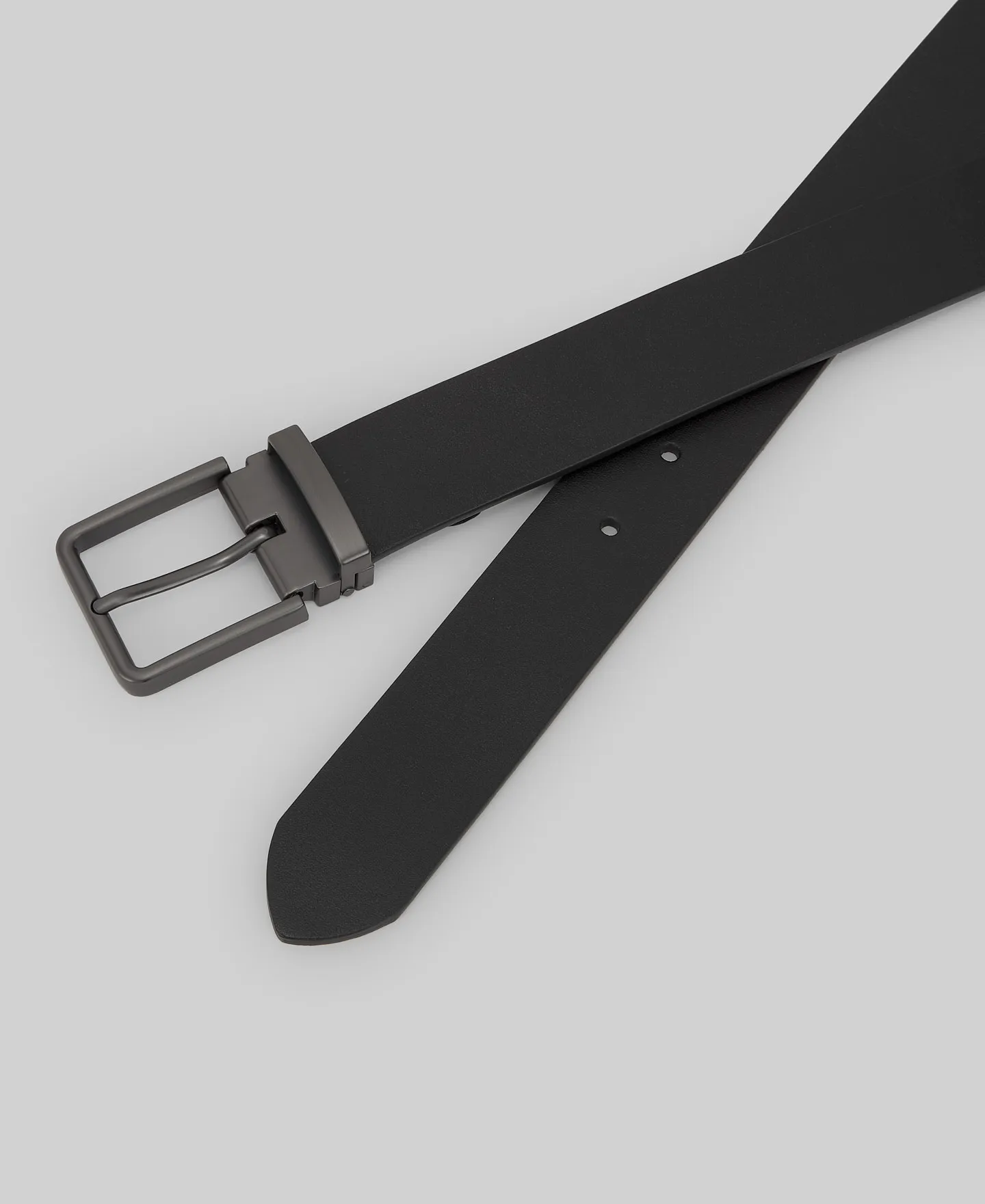 Leather belt with logo man