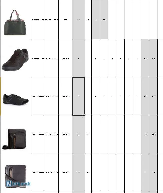 Liquidación multimarca: vaqueros Versace, zapatillas de marca, bolsos de lujo