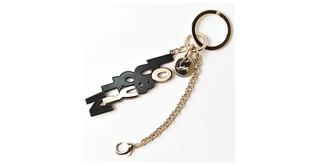 Llave de Christian Louboutin Negro Roja 