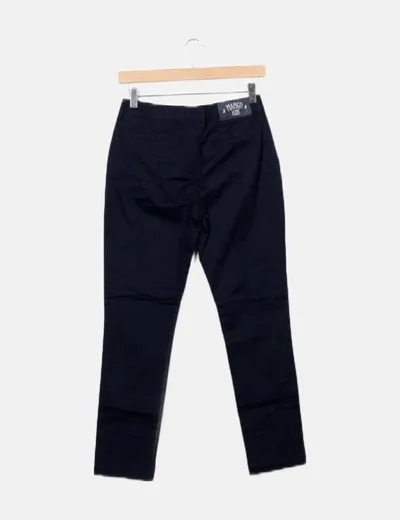 Mango Pantalón azul chino