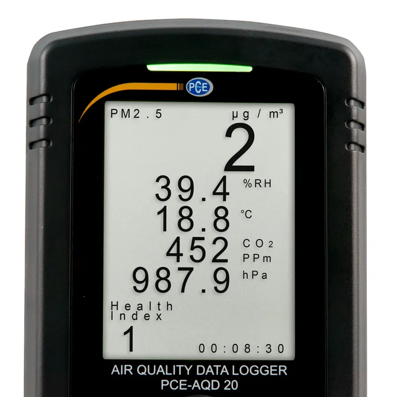 MEDIDOR DE CALIDAD DEL AIRE PCEAQD 20, CO2, TEMPERATURA, HUMEDAD, PM2,5, PRESIóN ATMOSFéRICA, ISO