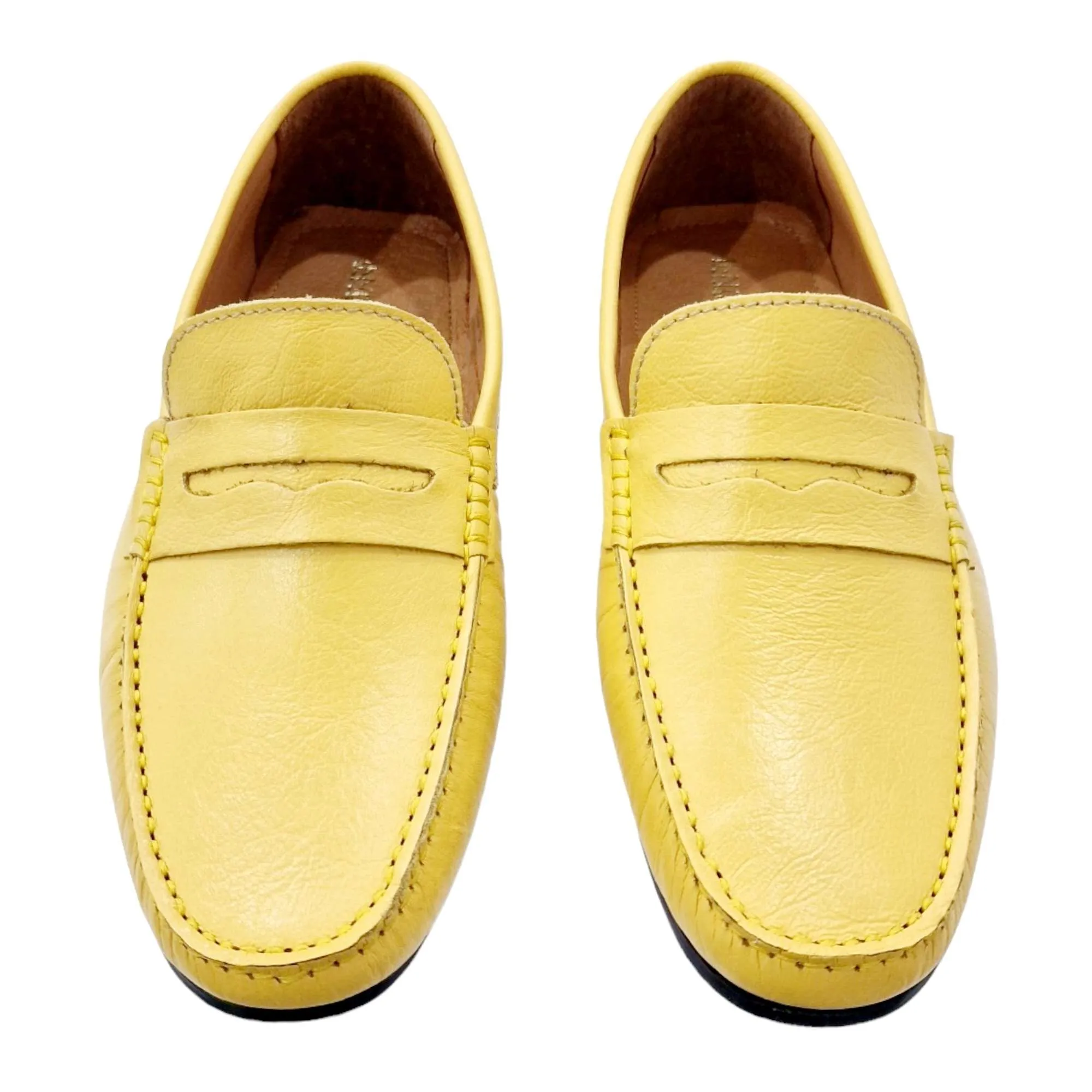 MOCASÍN HOMBRE DRIVER ANTIFAZ PIEL AMARILLO AMARILLO