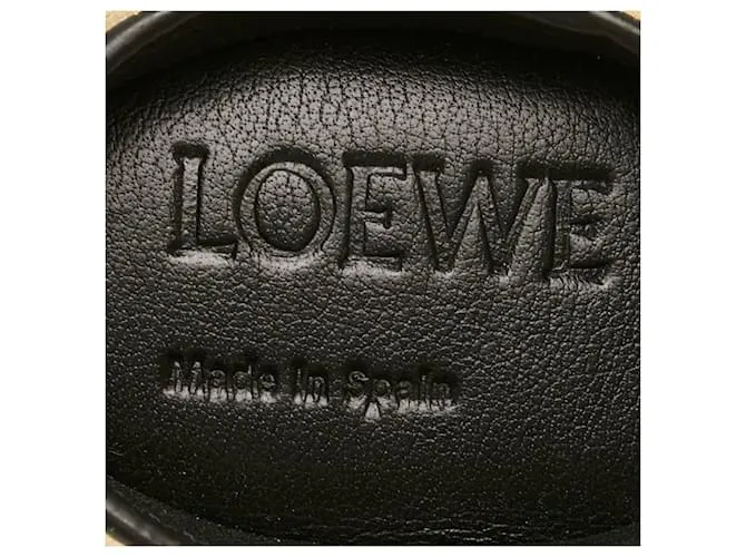Monedero con motivo de conejo Loewe en cuero dorado 