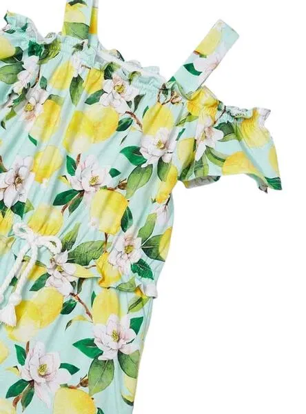 Mono Mayoral Punto Verde Floral para Niña