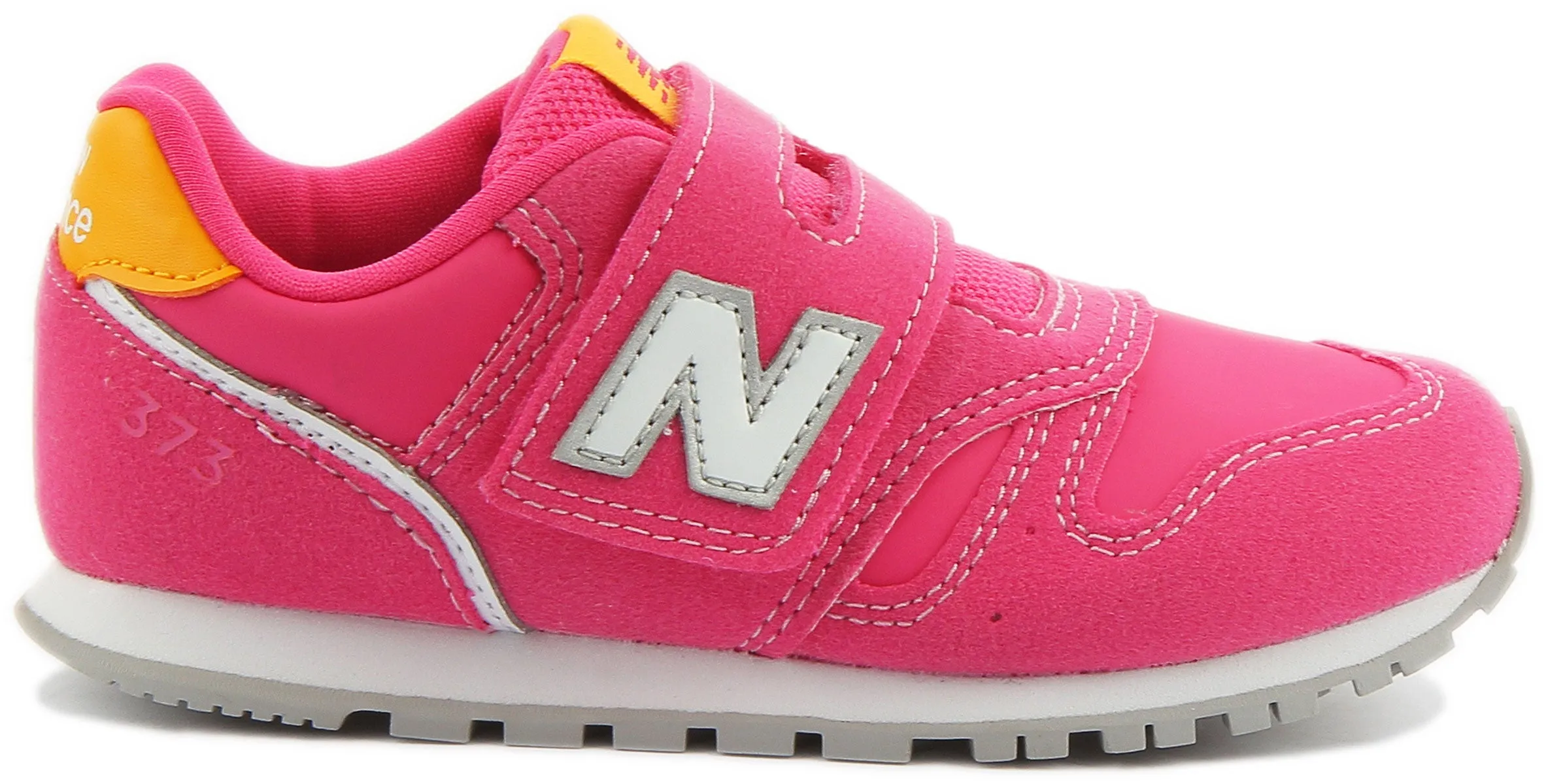 New Balance IZ373WP2 Zapatillas sintéticas de tiras autoadherentes para bebés en fucsia