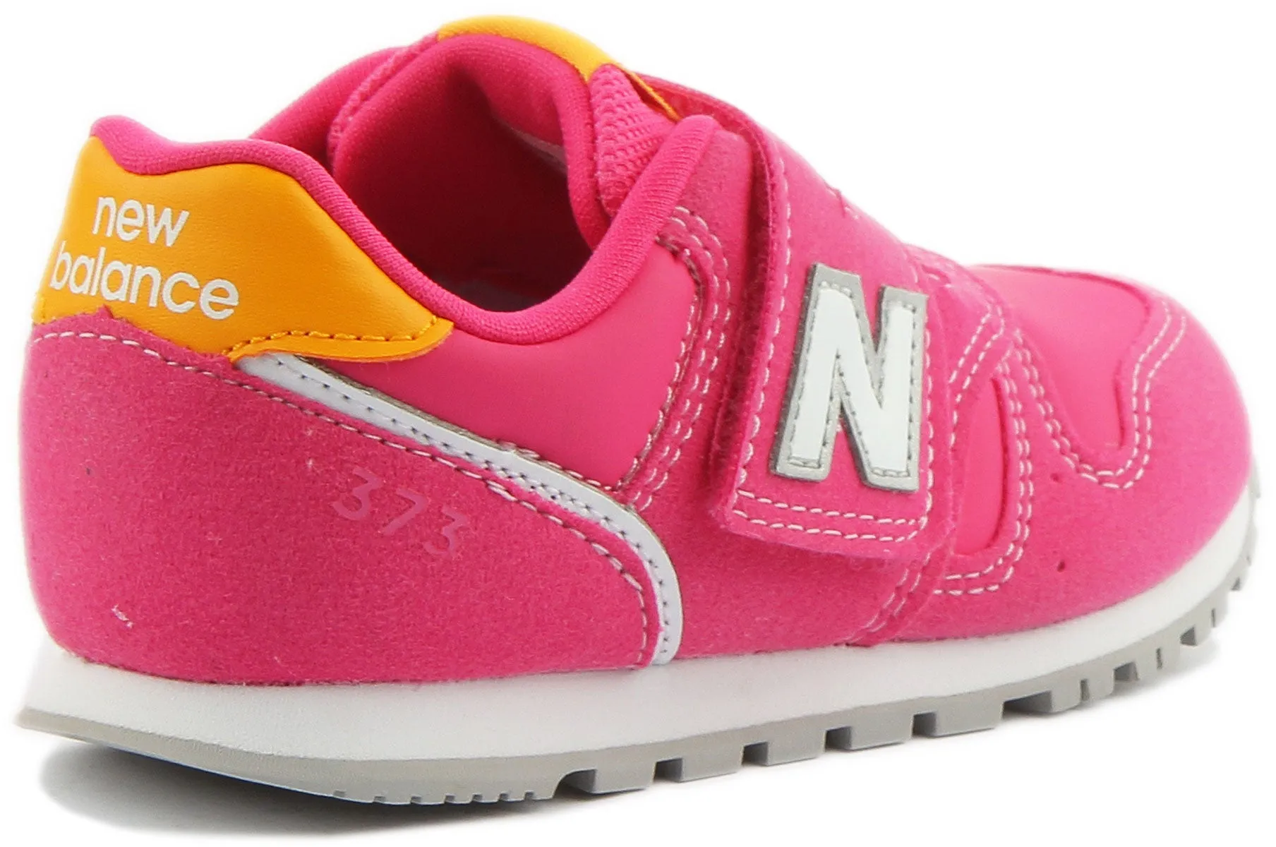New Balance IZ373WP2 Zapatillas sintéticas de tiras autoadherentes para bebés en fucsia