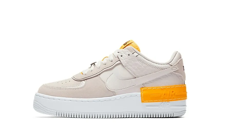 Nike Air Force 1 Shadow Vast Grey Laser Orange (W)