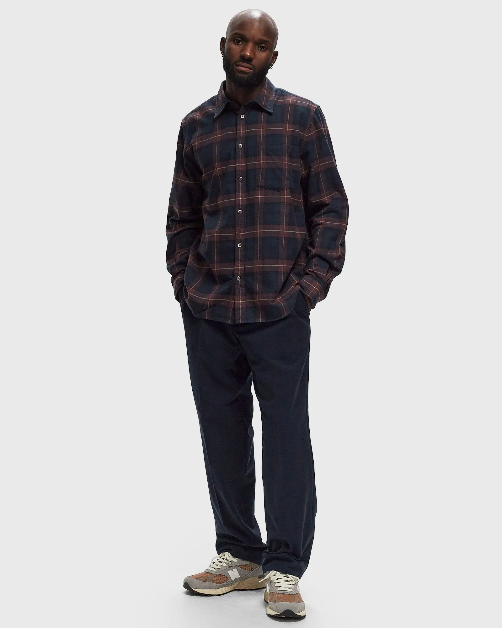 NORSE PROJECTS Osvald Organic Flannel Check Shirt Longsleeves