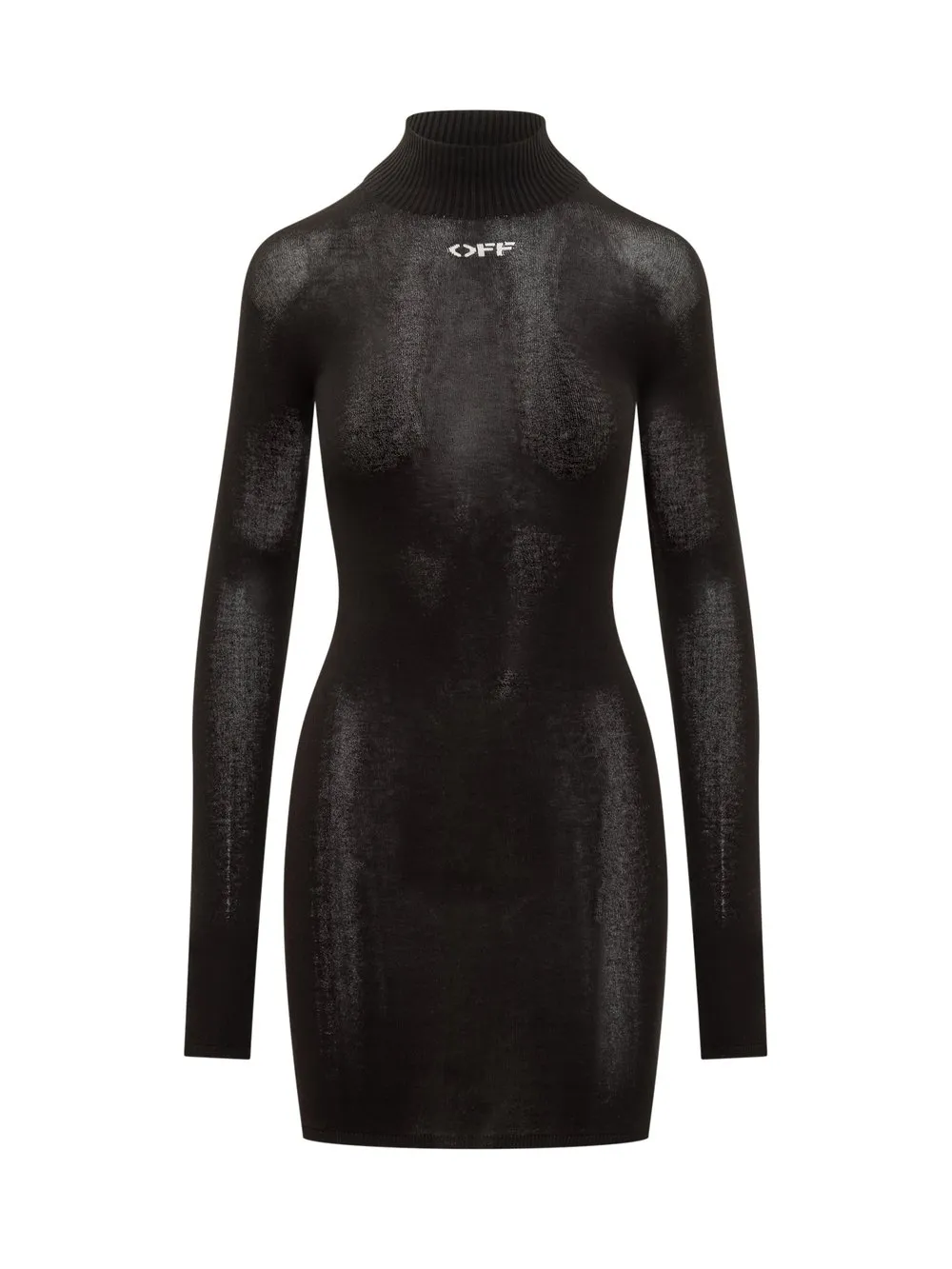 OFFWHITE SILCK MINI DRESS