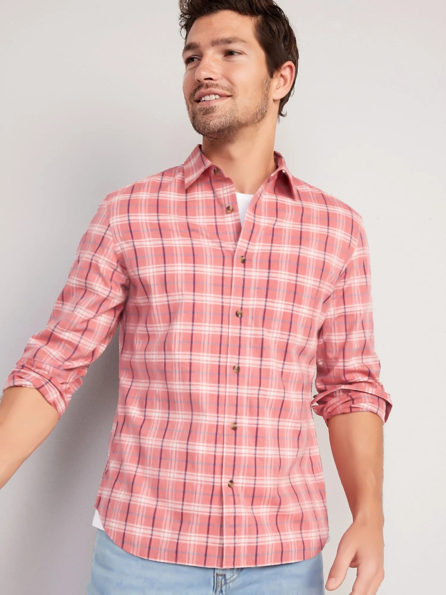 OLD NAVY Camisa Casual Manga Larga Old Navy Everyday Slim Fit Hombre