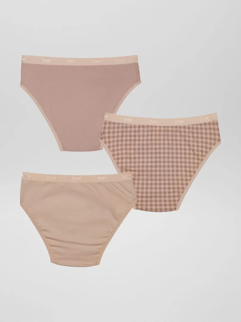 PACK DE 3 BRAGUITAS 'DIM'  ROSA
