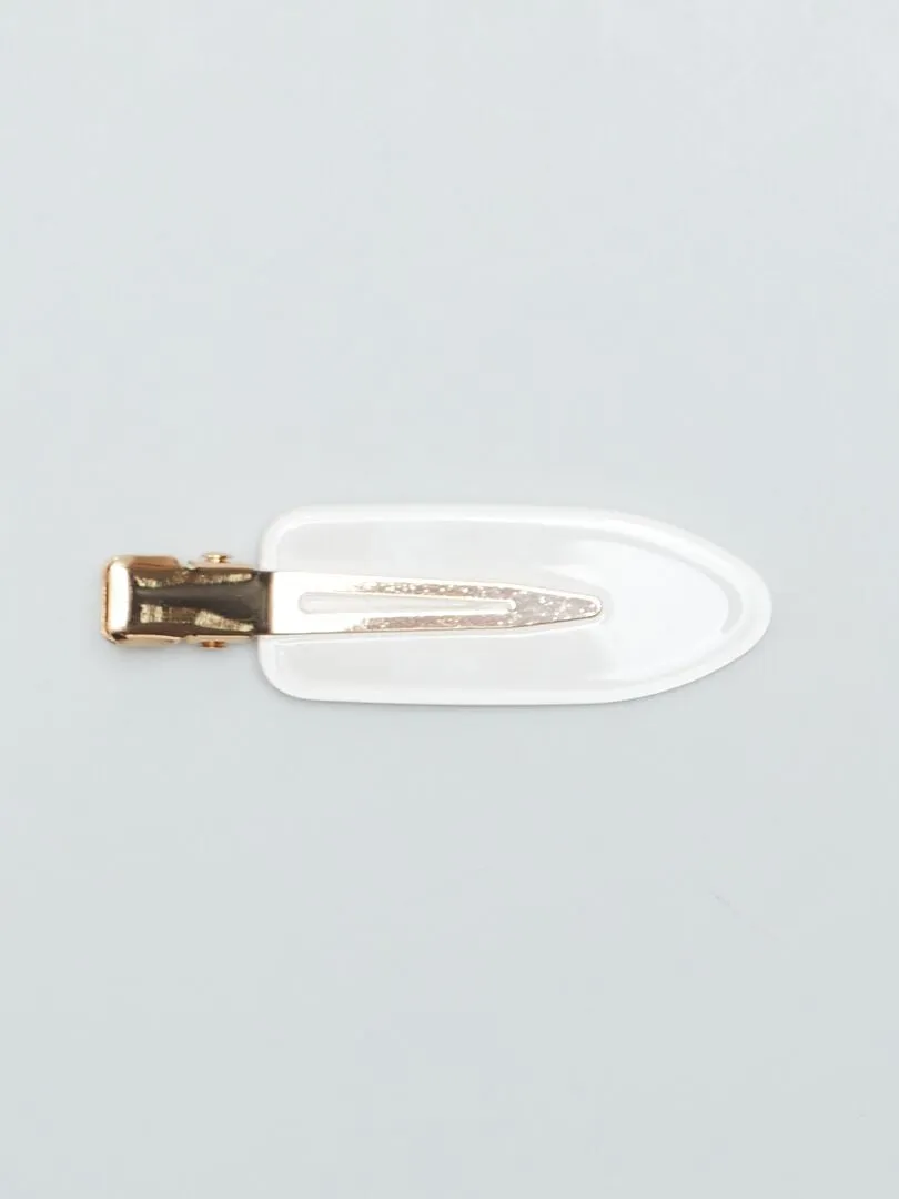 PACK DE 4 PINZAS DE PúAS PLANAS  BEIGE