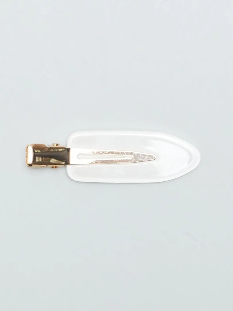 PACK DE 4 PINZAS DE PúAS PLANAS  BEIGE