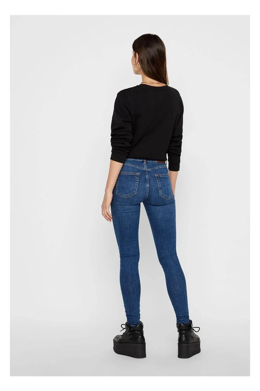 PANTALON VAQUERO PCDELLY SKN VAQUERO MEDIO